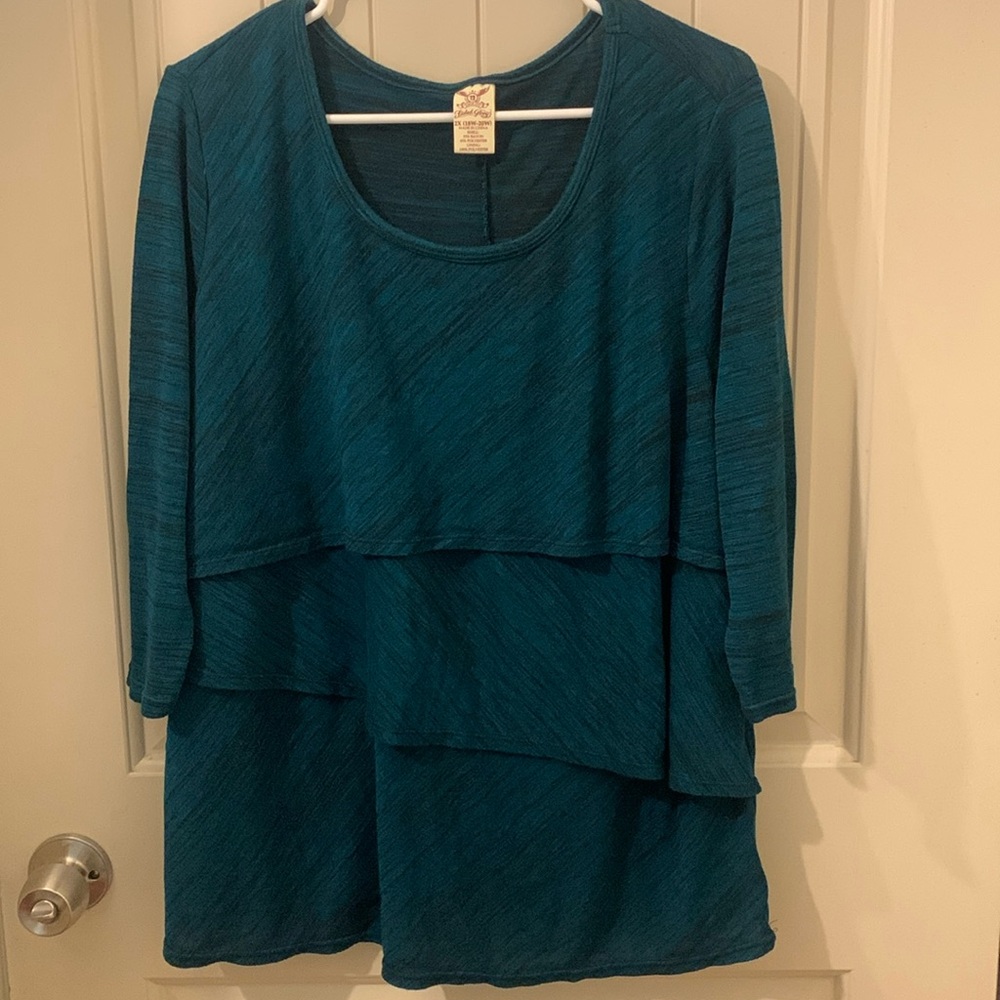 Faded Glory Plus Size Flowy Blouse